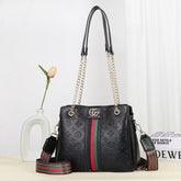 Black Branded Handbag For Women Crocodile Pattren A30